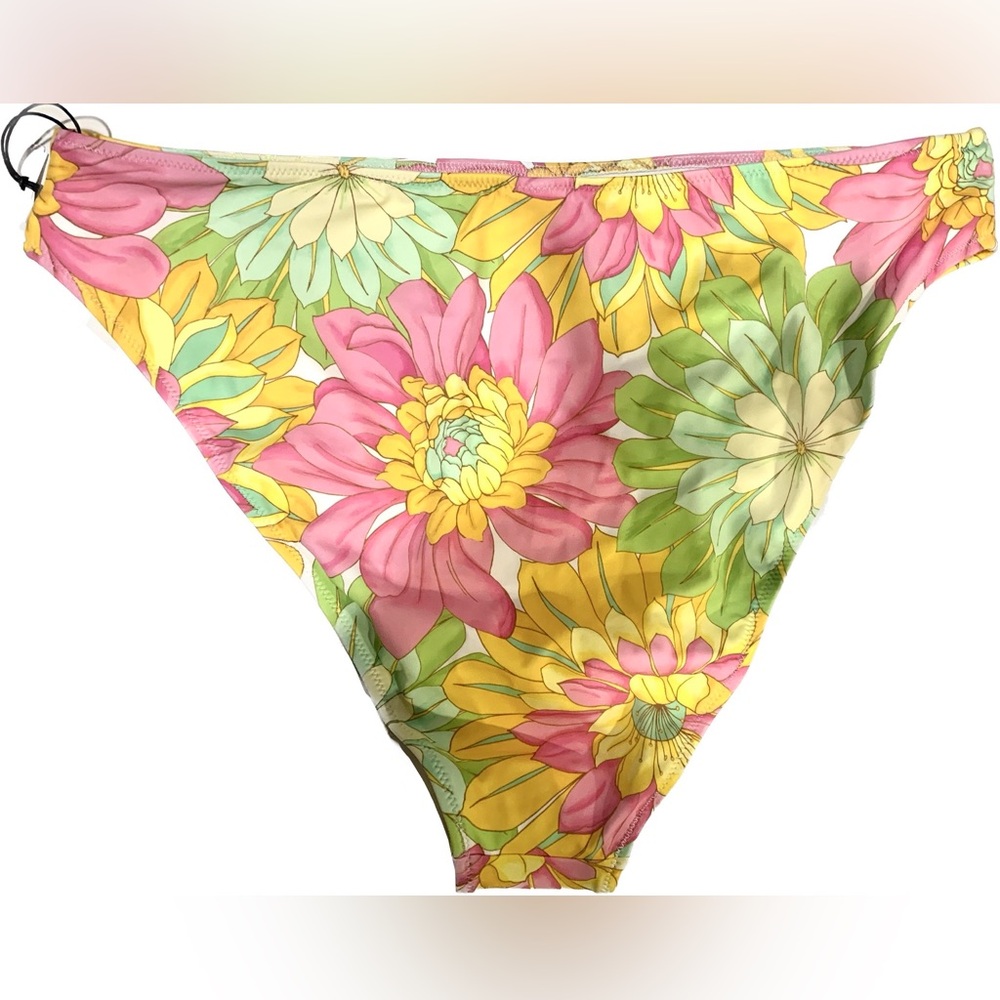 NEW Women’s Cheeky Bikini Bottom Shade & Shore Bright Floral Size XL (16-18) - Picture 2 of 6
